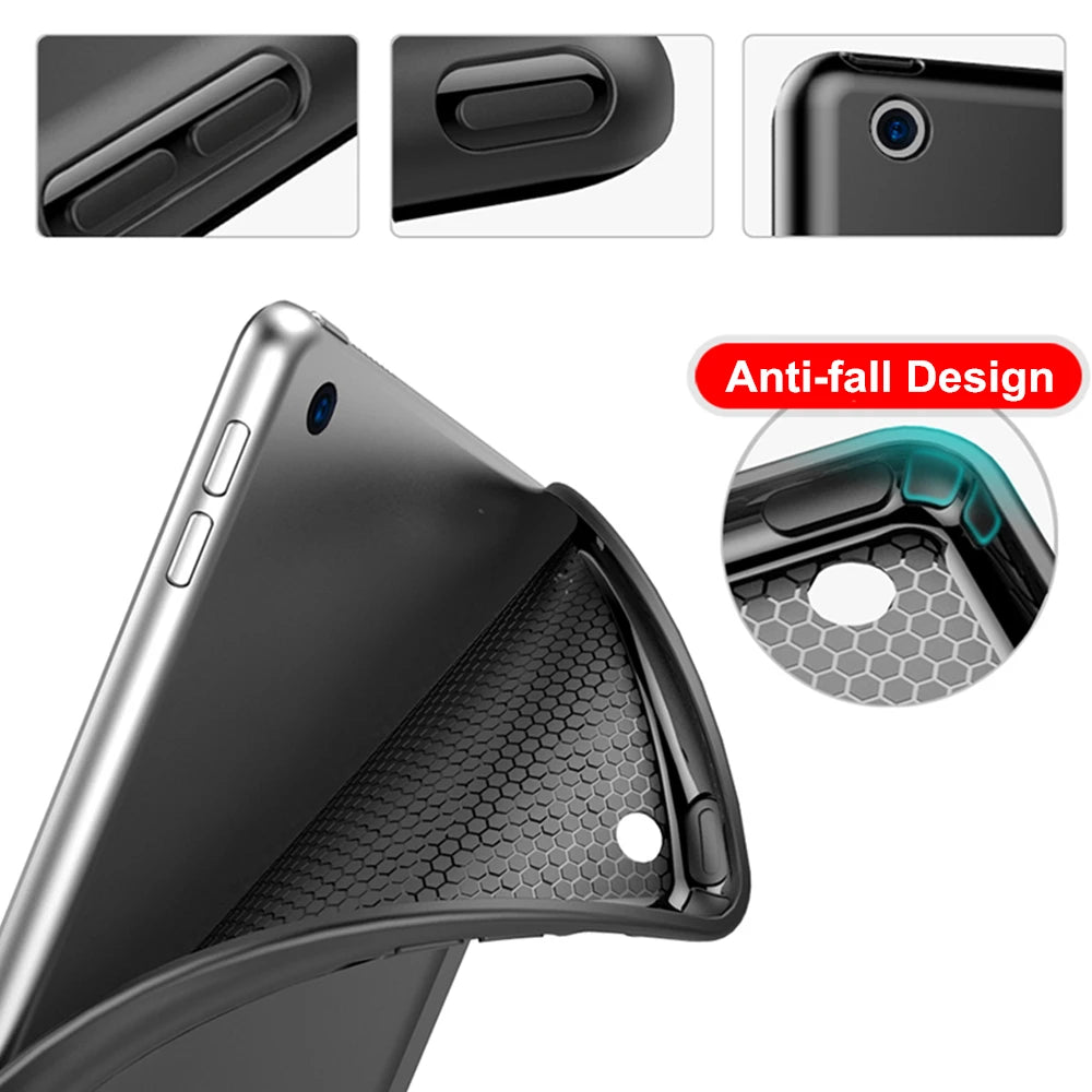 TPU Case For iPad Mini 5 Case For iPad mini 1 2 3 4 7.9 inch soft leather Cover for iPad Mini 6 2021 Case 8.3‘ Funda Smart Cover