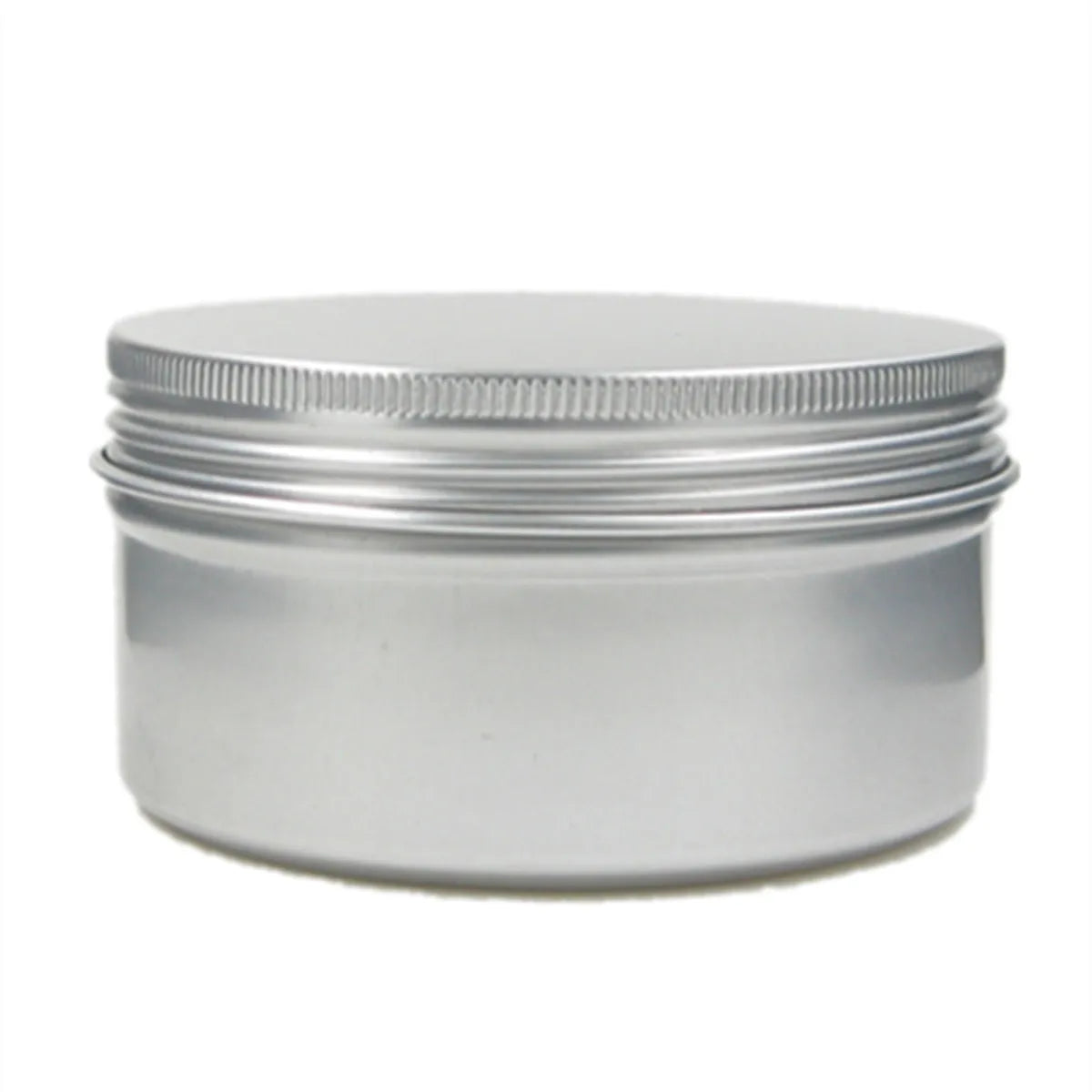 100ml/g 120g/ml 150g 200g /ml 250g/ml Aluminium Tins pot,case containers with screw thread window lid for Lip Balm Gloss Candle