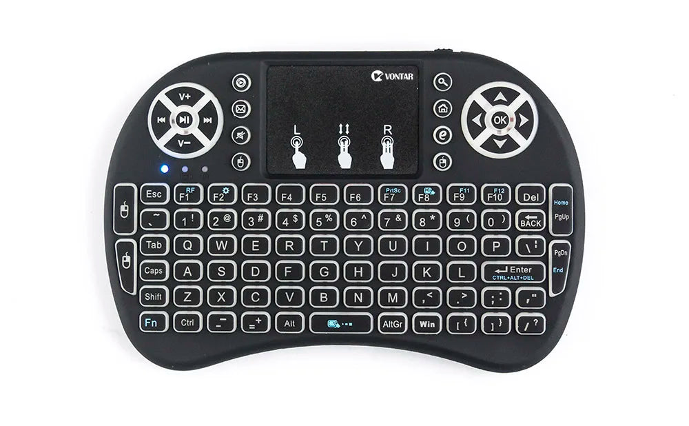 VONTAR i8 Wireless Keyboard Russian English Hebrew Version i8+ 2.4GHz Air Mouse Touchpad Handheld for Android TV BOX Mini PC