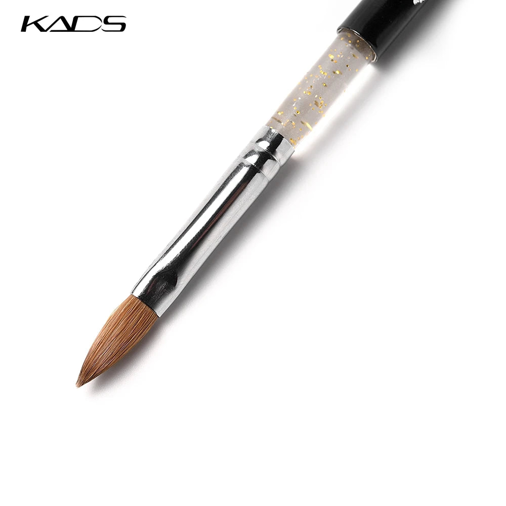 KADS Size 8# black Kolinsky Sable Brush.Professional kolinsky sable acrylic nail brush for acrylic brush