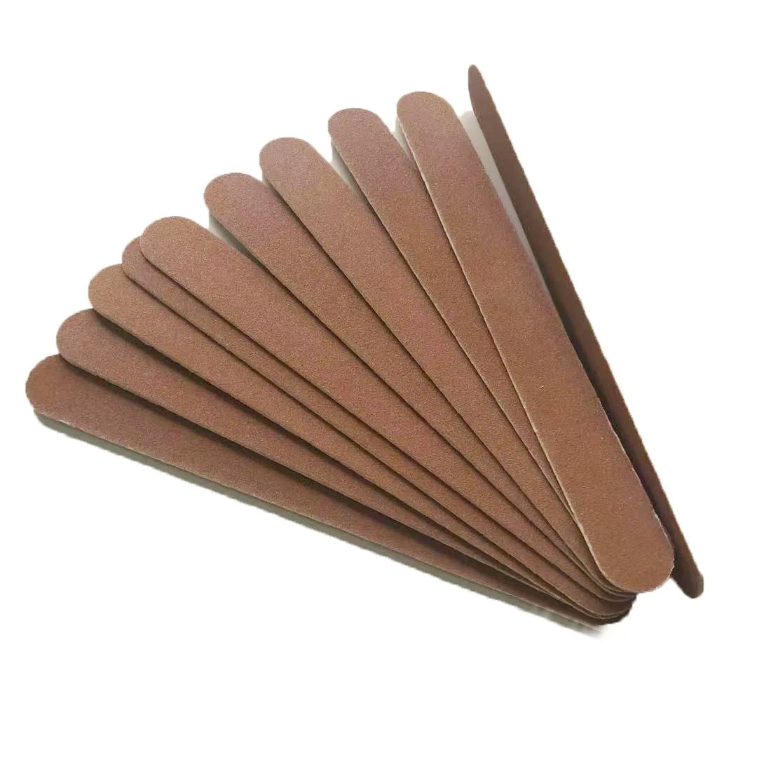Natural nail file wood nail file wooden emery board manicure tool 50 pcs/lot