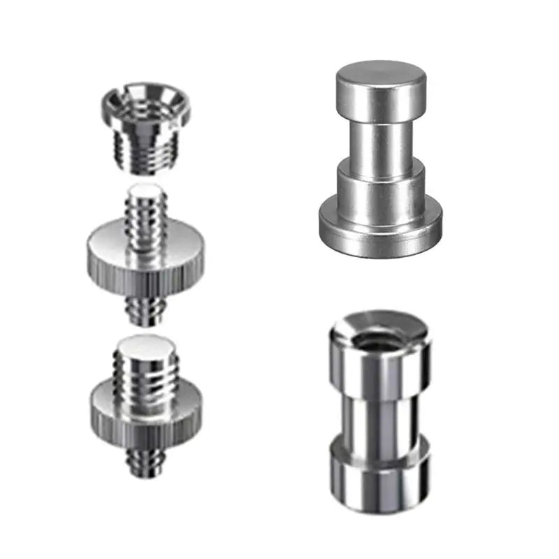 1Set 1/4 3/8" Male Female Metal Screw Kits Tripod Monopod Screw Mount Convert Adapter Light Stand Photography