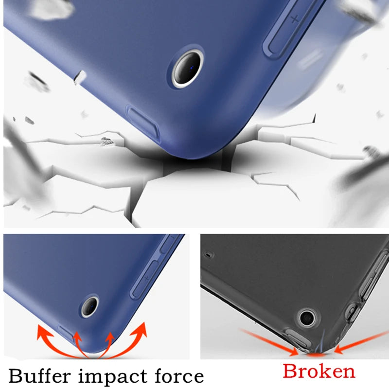 TPU Case For iPad Mini 5 Case For iPad mini 1 2 3 4 7.9 inch soft leather Cover for iPad Mini 6 2021 Case 8.3‘ Funda Smart Cover