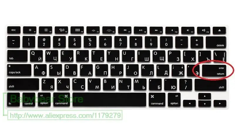US EU Euro RU Russian Letter Keyboard Cover For Macbook Air Pro Retina 13 15 Laptop Russia Protector skin For iMac 13.3 15.4