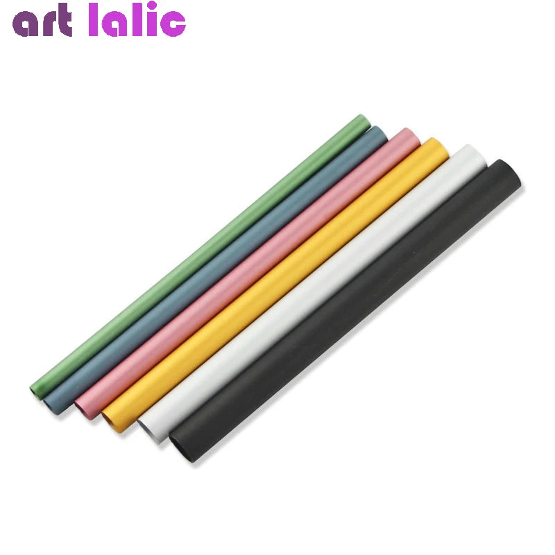 6Pcs/Set Artificial Form Acrylic C Curve Shaping Sticks Tube French Rod Nail Art Tips UV Gel Manicure Tools