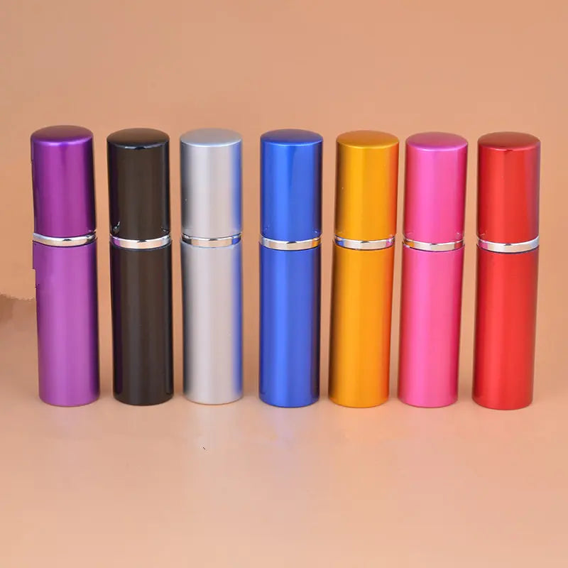 50pcs/Lot Hot 10ml Pump Wholesale 10cc Perfume Bottle Refillable Atomizer Spray Empty Plain Parfums Aluminum Glass Scent Bottle