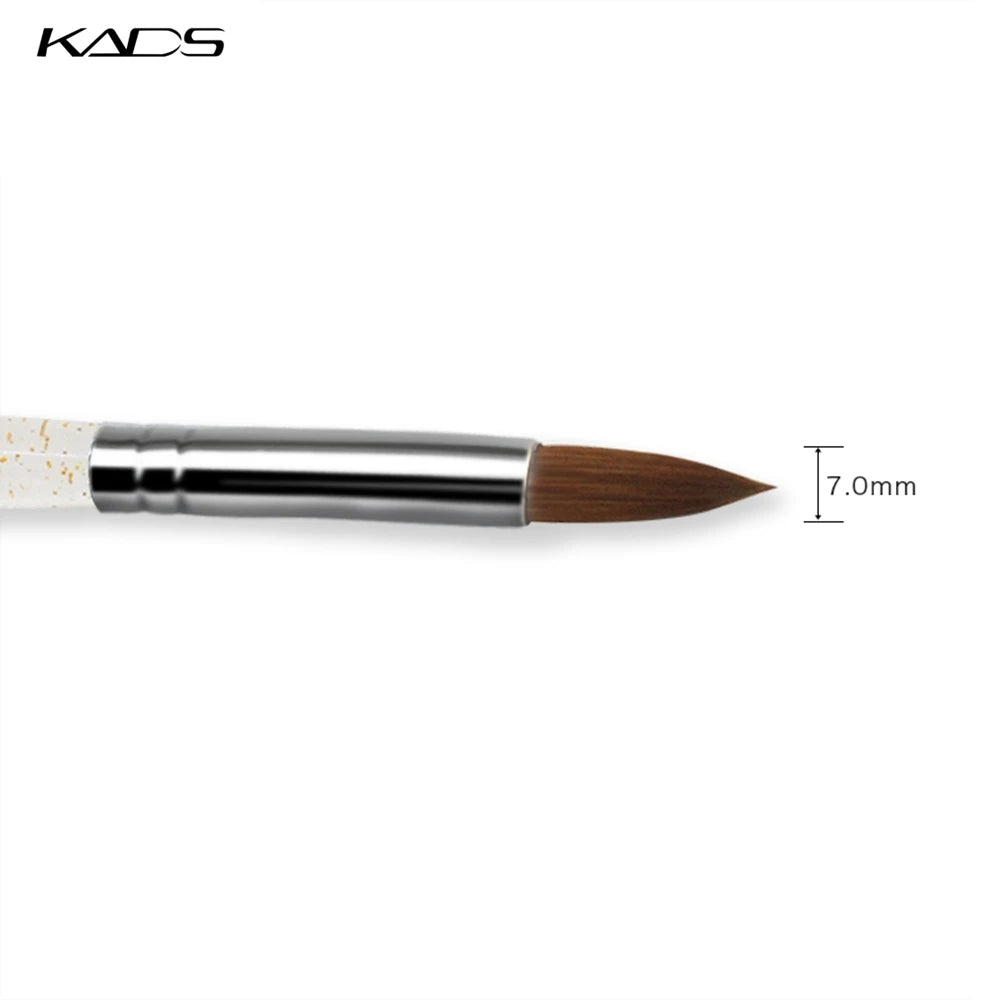 KADS Size 8# black Kolinsky Sable Brush.Professional kolinsky sable acrylic nail brush for acrylic brush