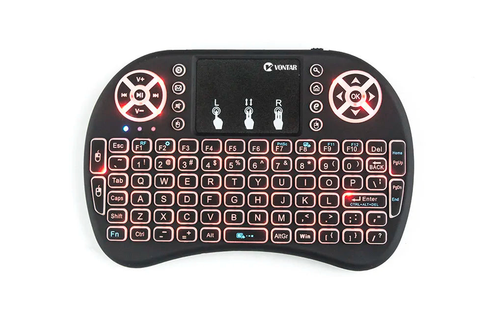 VONTAR i8 Wireless Keyboard Russian English Hebrew Version i8+ 2.4GHz Air Mouse Touchpad Handheld for Android TV BOX Mini PC