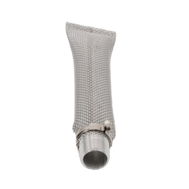 Stainless Steel Bazooka Screen with Male 1/2"NPT Fittings Filter Hops #16 Mesh for Homebrew Boil Kettle or Mash Tun