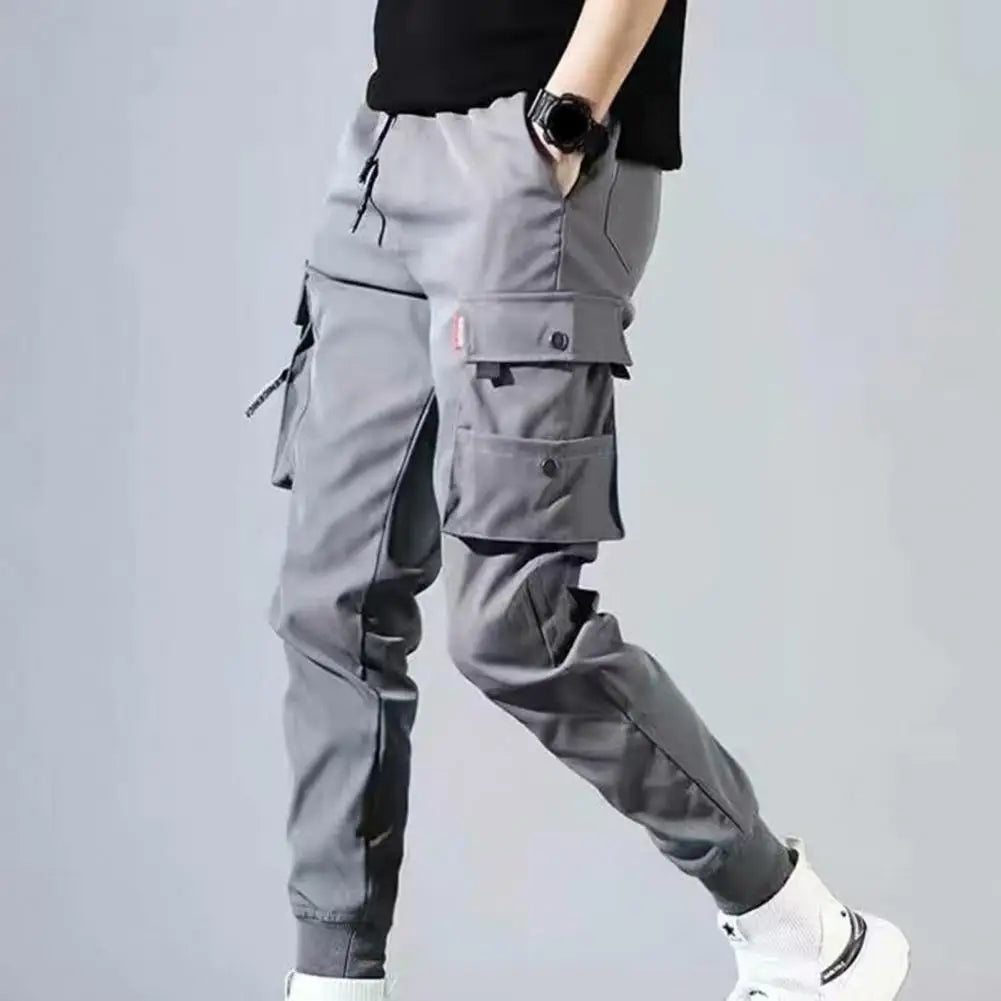 2022 Men Cargo Pants Hip Hop Harem Joggers Pants Male Trousers Mens Multi-pocket Cargo Pants Skinny Fit Sweatpant pantalones