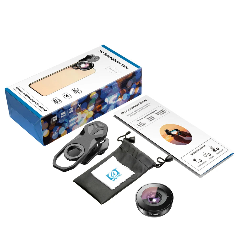 APEXEL HD 2x Telephoto Portrait Lens Professional Mobile Phone Camera Telephoto Lens for iPhone Samsung Android SmartphoneS