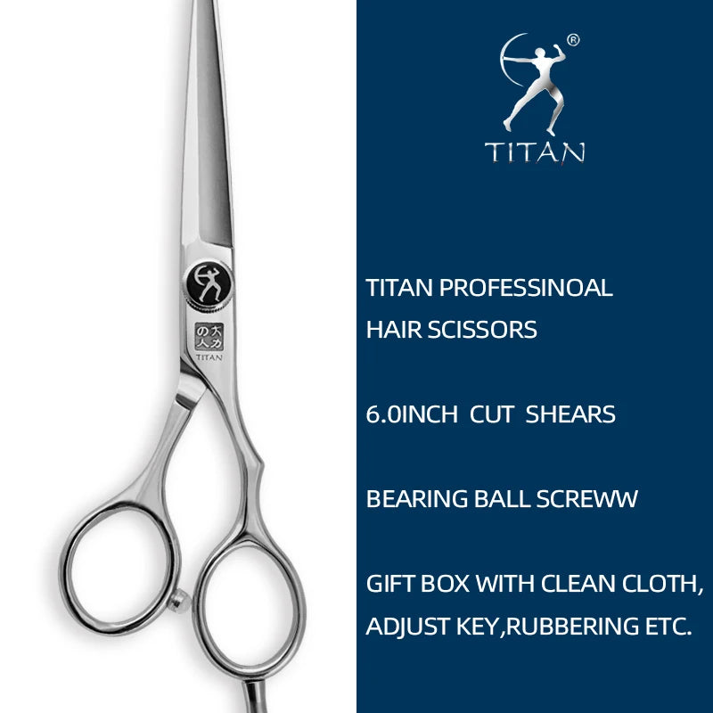 Titan Professional hair scissors 5.5inch 6.0inch barber scissors cutting thinning scissors