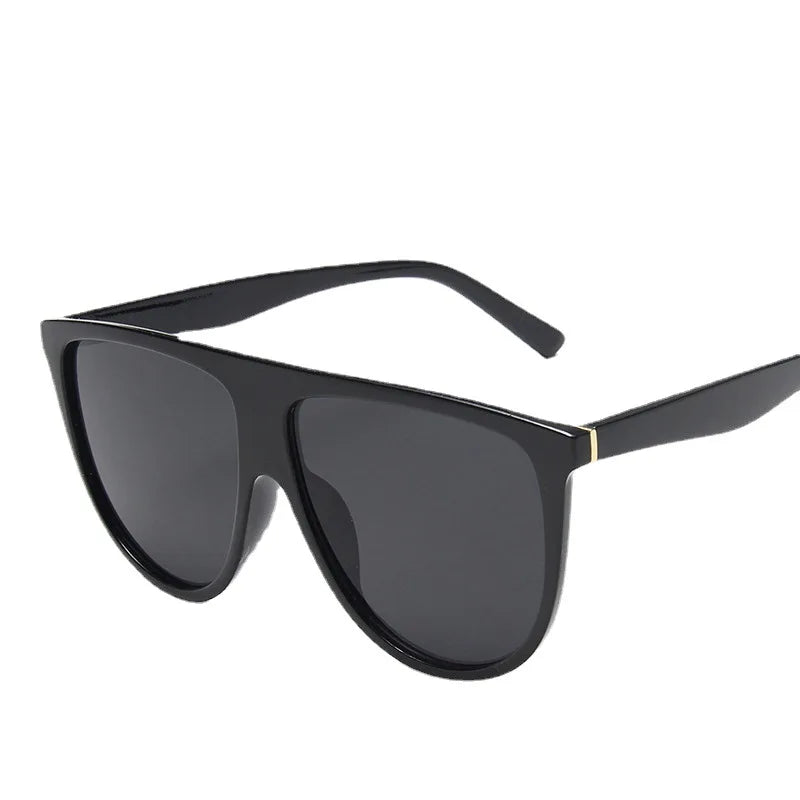 New Vintage Oversized Sunglasses Women Brand Big Frame Sun Glasses Female Designer Ellipse Eyewear UV400 Oculos De Sol