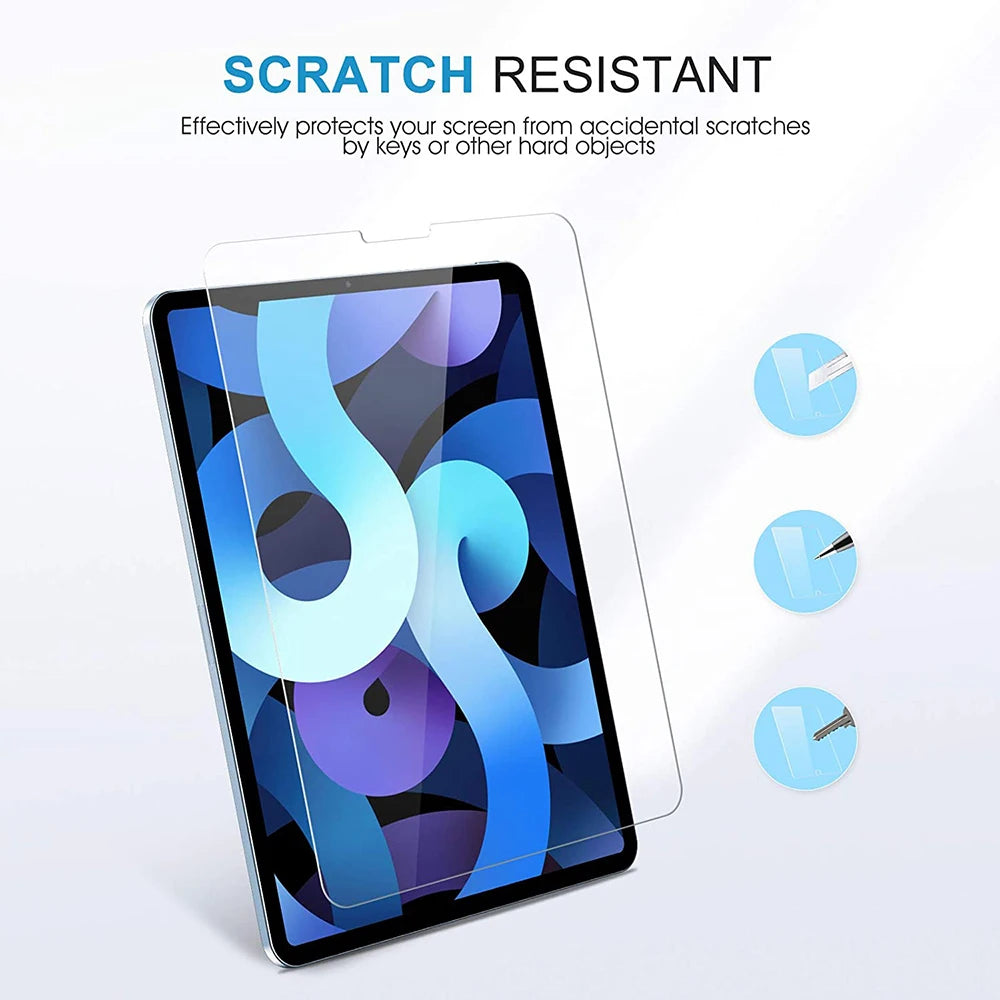 2PCS HD Tempered Glass Screen Protector For iPad 10 9 8 7 6 iPad Pro 11 iPad Air 5 4 3 2 Mini 10.9 10.2 9.7 10.5 2022 2021 2020