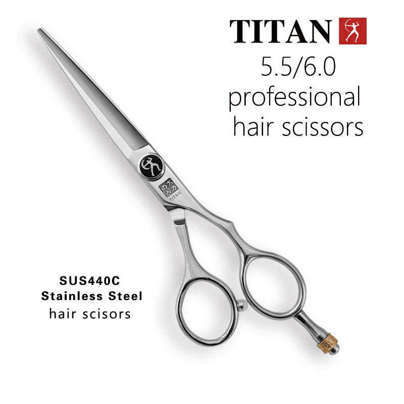 Titan Professional hair scissors 5.5inch 6.0inch barber scissors cutting thinning scissors