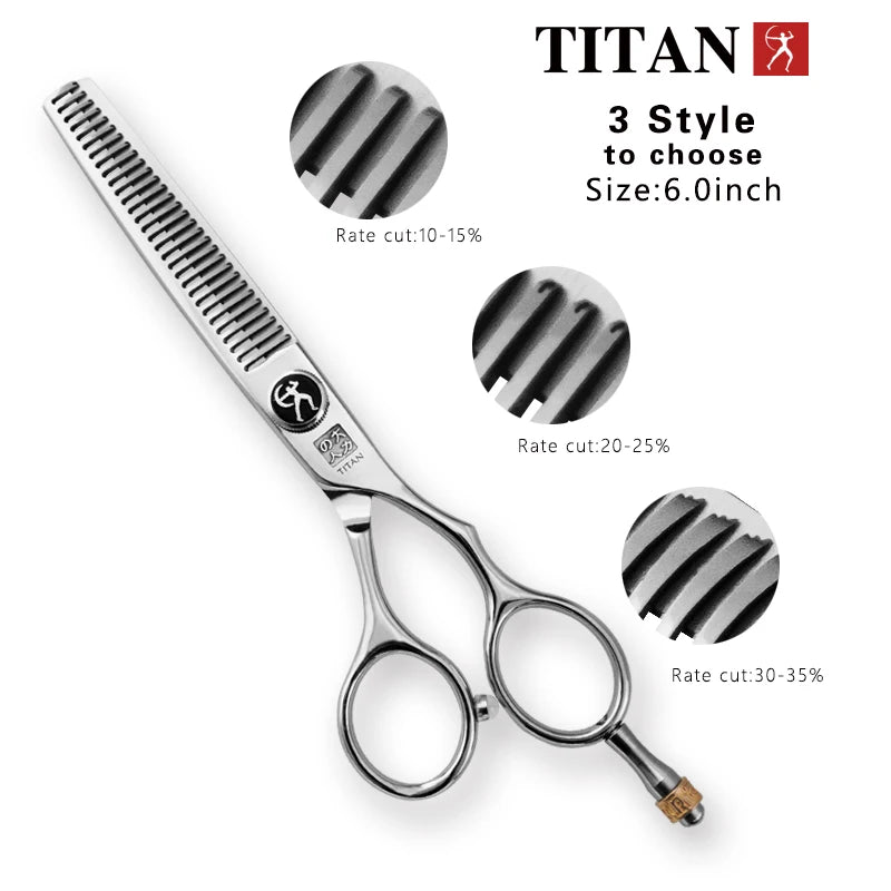 Titan Professional hair scissors 5.5inch 6.0inch barber scissors cutting thinning scissors