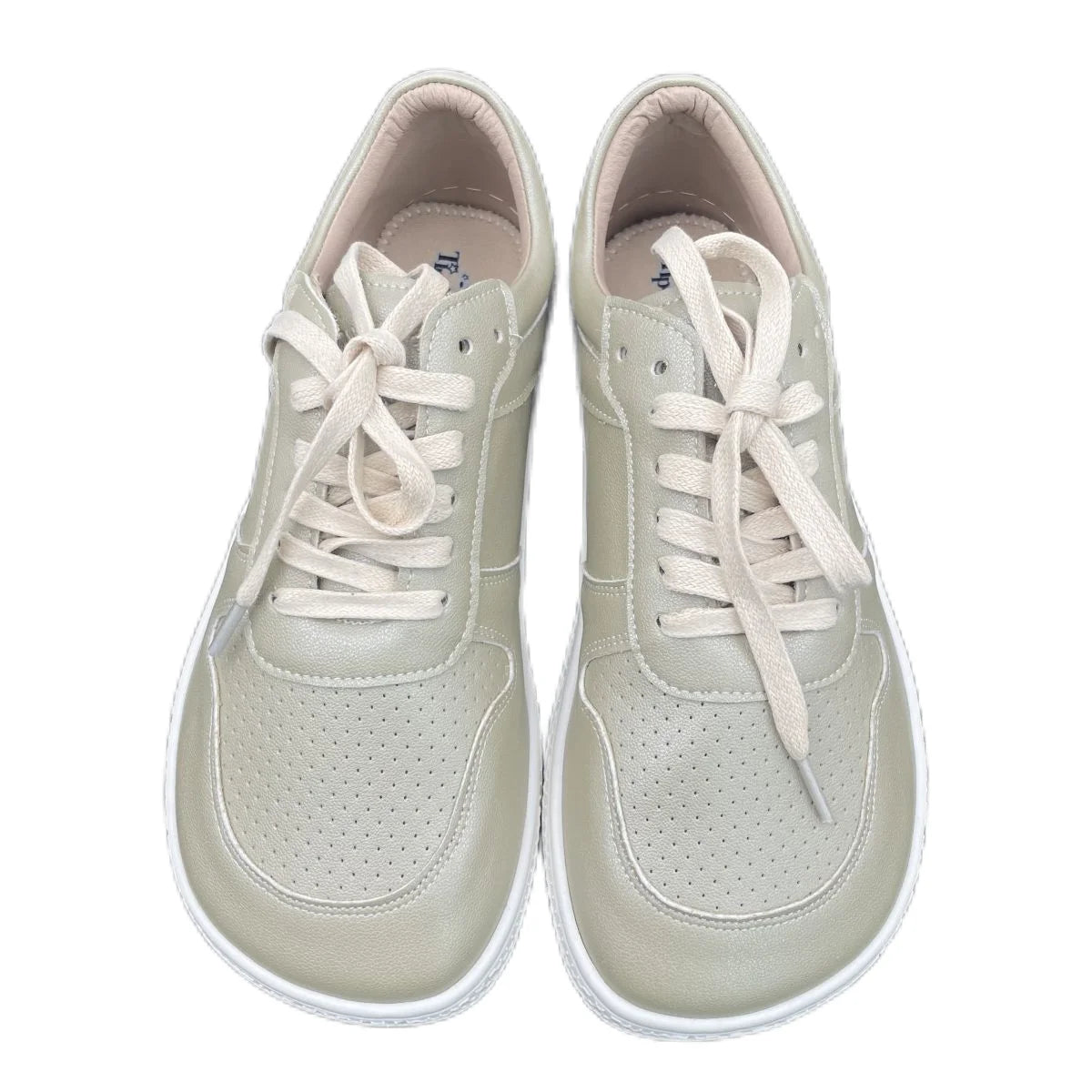 Tipsietoes 2024 Barefoot Genuine Leather Sneaker For Women Men Flat Soft Zero Drop Sole Wider Toe Box Flexible Light Weight