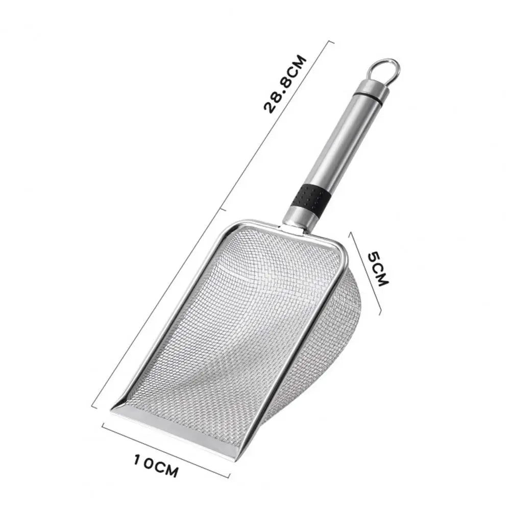 Cat Litter Shovel Anti-rust Non-slip Time-saving Stainless Steel Pet Poops Shovel Climbing Pet Shovel Pet Supplies