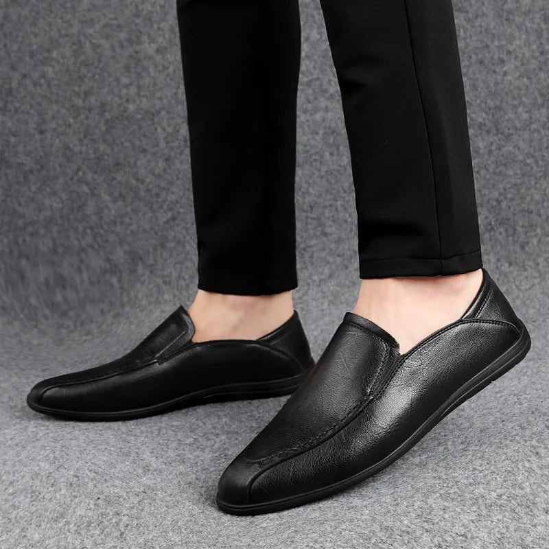 Men Brand Casual Leather Loafer Shoes Soft Comfortable Driving Shoes Men Moccasins Footwear Mokasin Kasual For Men Schoenen 2022