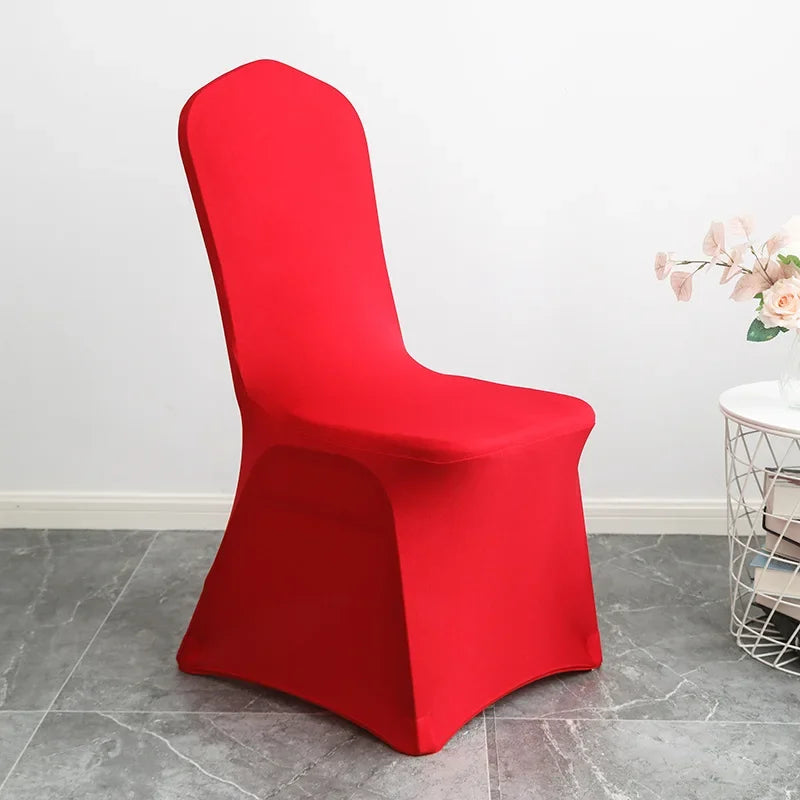 Chair Cover Spandex Wedding Universal Stretch Elastic Birthday Party Hotel Banquet Dining Room Washable Thick Quality