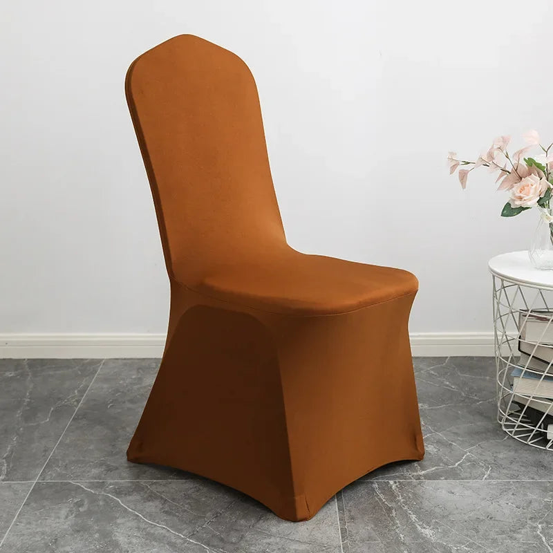 Chair Cover Spandex Wedding Universal Stretch Elastic Birthday Party Hotel Banquet Dining Room Washable Thick Quality