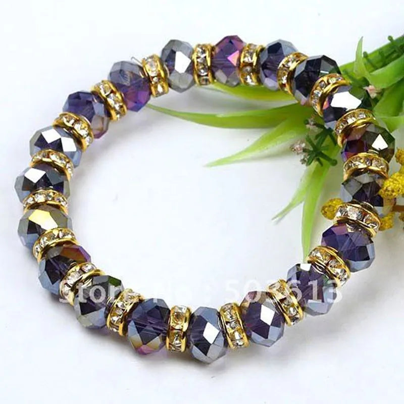 Fashion New Crsytal Stretchy Women's Copper Accessory Elastic Bracelets About 18CM One piece gcb1009
