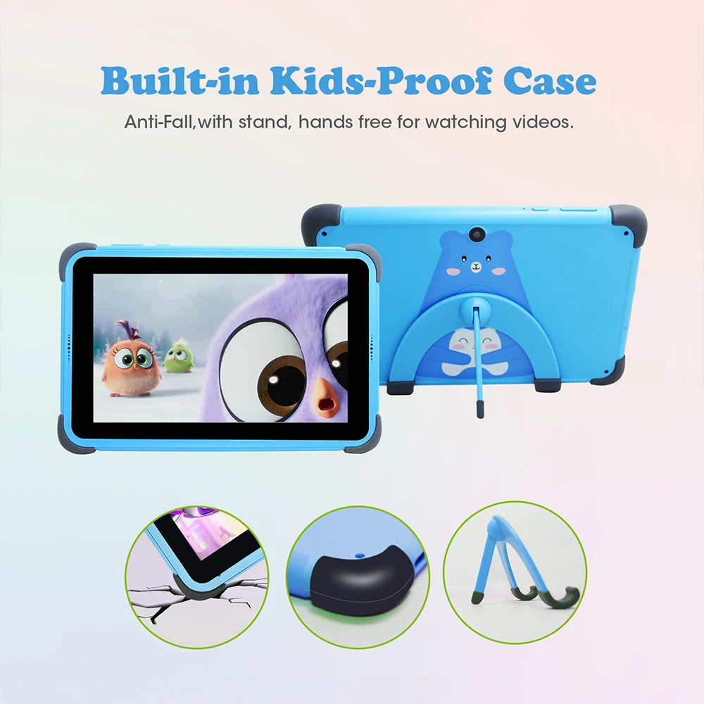 weelikeit 8 Inch Kids Tablet for Child Android 11 1280x800 IPS Children Study Tablet 2GB 32GB Quad Core 4500mAh Wifi with Stand