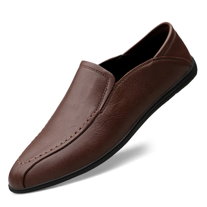 Men Brand Casual Leather Loafer Shoes Soft Comfortable Driving Shoes Men Moccasins Footwear Mokasin Kasual For Men Schoenen 2022