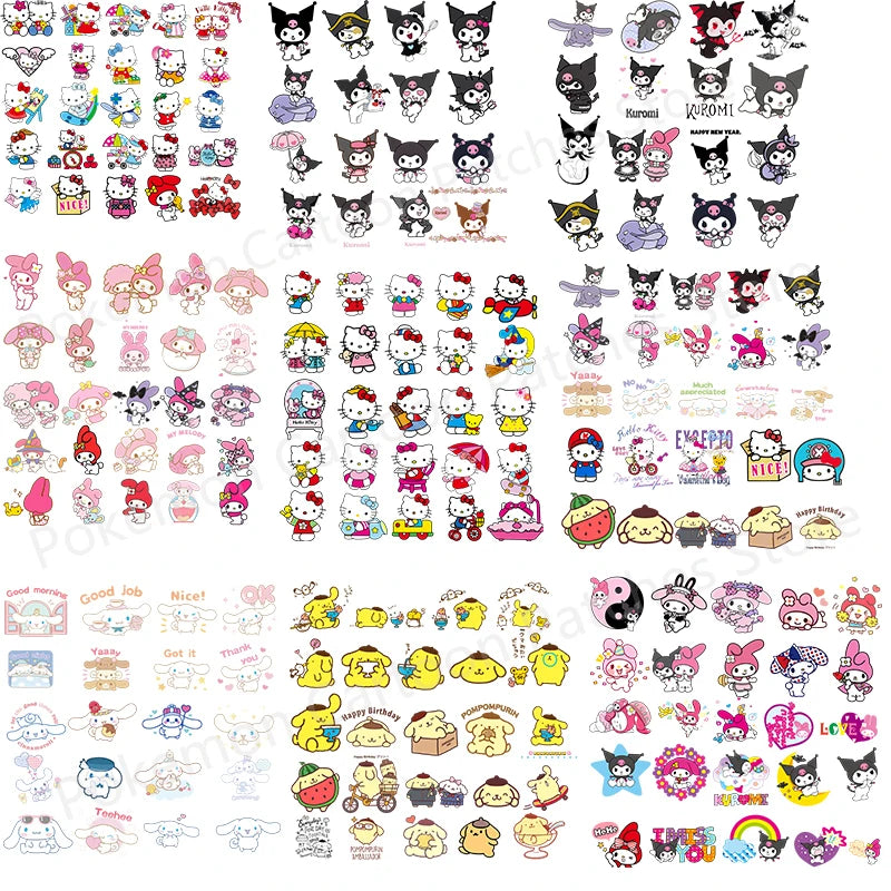 Anime patches for Clothing Ironing Patches Hot Transfer Clothes Patch DIY T-shirts Sweats Accessory for Children Decoration Gift