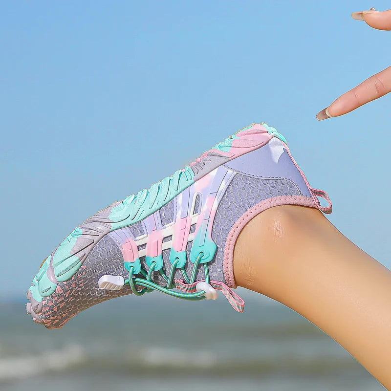 Qiuck Drying Aqua Shoes Men Women's Water Shoes Barefoot Five-Fingers Wading Sneakers Beach Swimming Footwear 2023 New Arrival