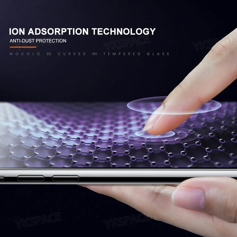 1-3Pcs 9H Anti Blue Ray Purpel Tempered Glass for iPhone 15 14 13 12 Mini 11 Pro X XR XS MAX 8 7 Plus SE Screen Protector Film