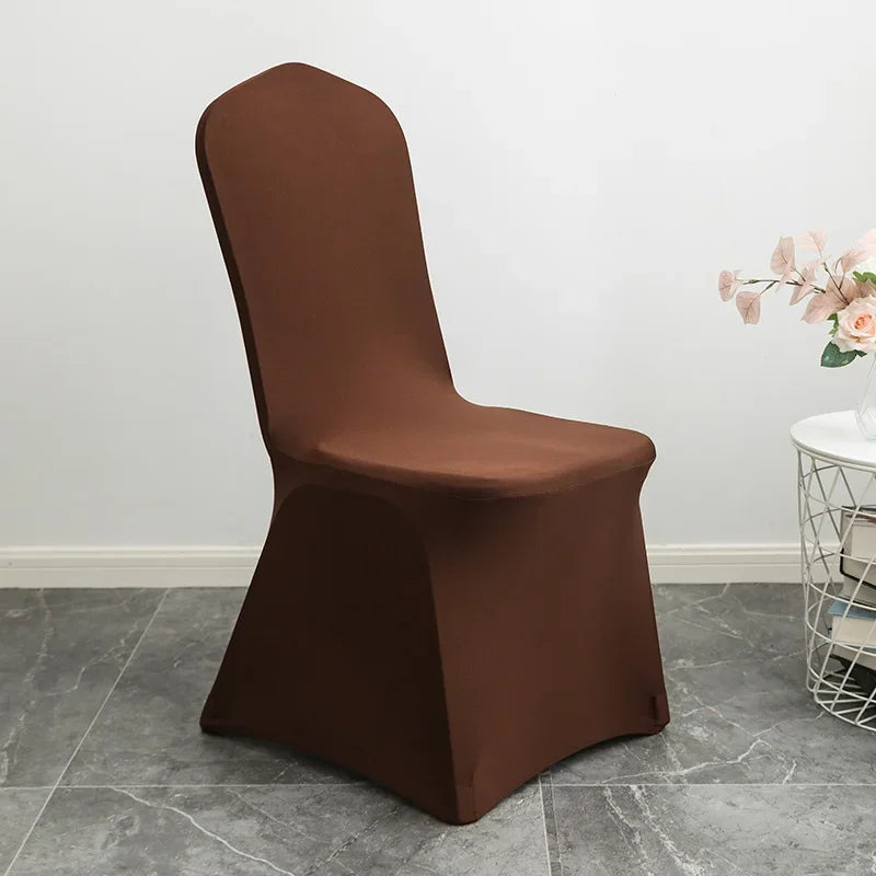 Chair Cover Spandex Wedding Universal Stretch Elastic Birthday Party Hotel Banquet Dining Room Washable Thick Quality