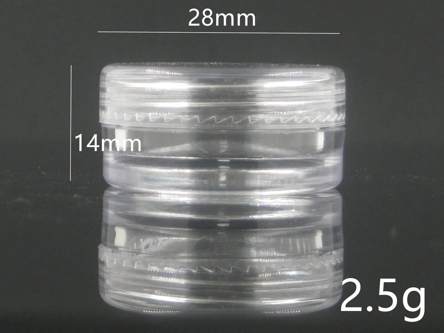 100pc 5g 10g 3g 20g/ml round small plastic ps jar pot case bottle for Makeup Cosmetic cream sample nail art glitter dust powder