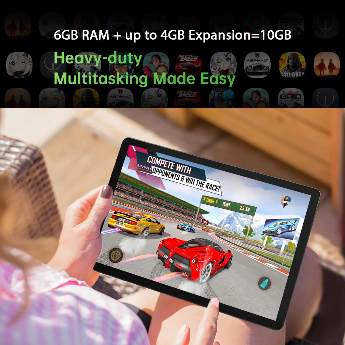 Blackview Tab 13 6GB+128GB 7280mAh Tablet Pad MTK Helio G85 Octa core 10.1'' FHD+ Display android 13MP Camera