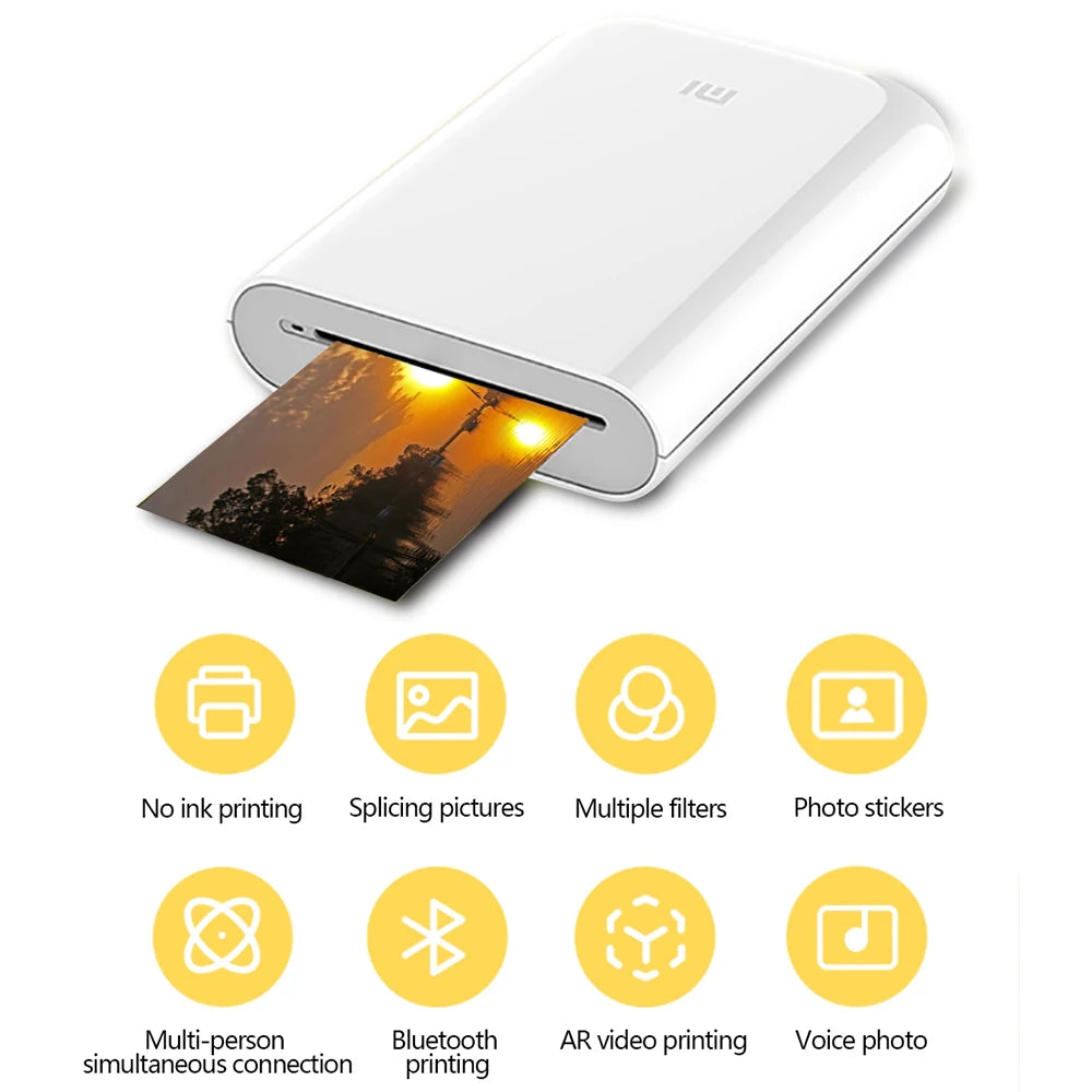 Xiaomi Mijia Pocket Printer Paper ZINK Selfadhesive Photo Print Sheets For Xiaomi 3-inch Mini Pocket Photo Printer Only Pape