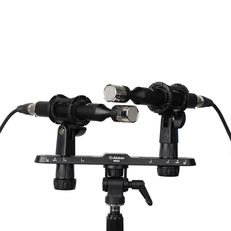 Alctron MS02 stereo recording microphone bar Clear scale multiple recording way with angle and height adjustable function