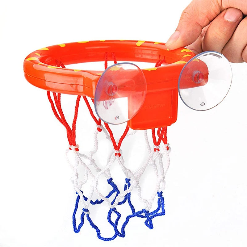 Toddler Bath Toys Kids Shooting Basket Bathtub Water Play Set for Baby Girl Boy with 3 Mini Plastic Basketballs Funny Shower