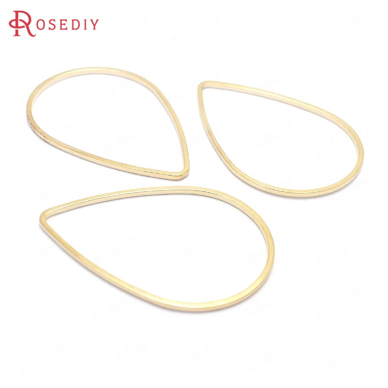 50PCS 7x10MM 8x12MM 11x16MM 17x25MM 21x30MM 27x38MM Brass Drop Closed Rings Jump Rings Jewelry Findings Accessories