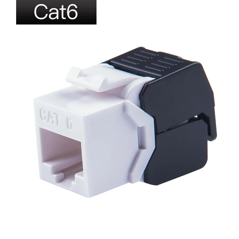 Gigabit Ethernet RJ45 CAT6 Colorful Keystone Jacks Toolless Type Network Modules Tool-free Connection 7 Colors For Optional