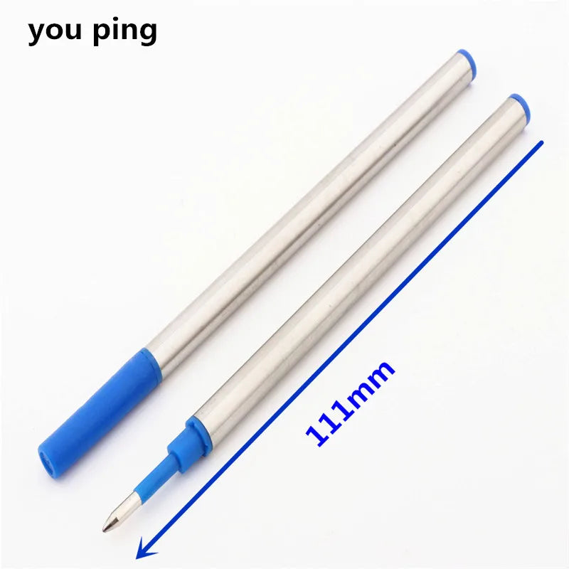 High Quality Size 111mm Blue Black  Color Ink Refills Rollerball Pen 0.5MM Nib Office Stationery Writing