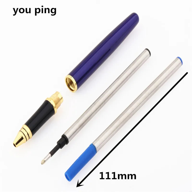 High Quality Size 111mm Blue Black  Color Ink Refills Rollerball Pen 0.5MM Nib Office Stationery Writing