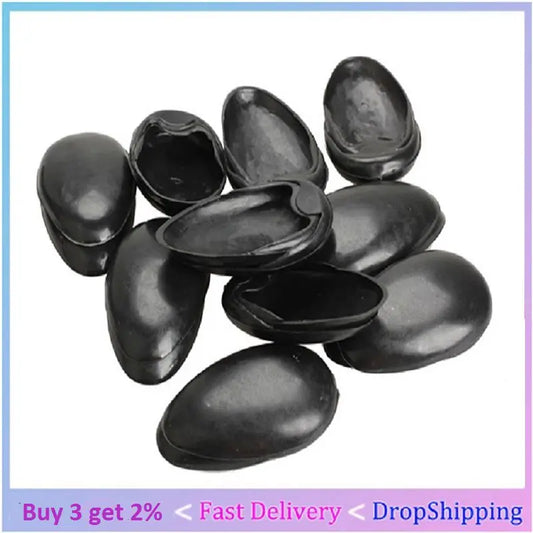 50-1Pairs Black Plastic Ear Cover Salon Hairdressing Hair Dyeing Coloring Bathing Ear Cover Shield Protector Waterproof Earmuffs