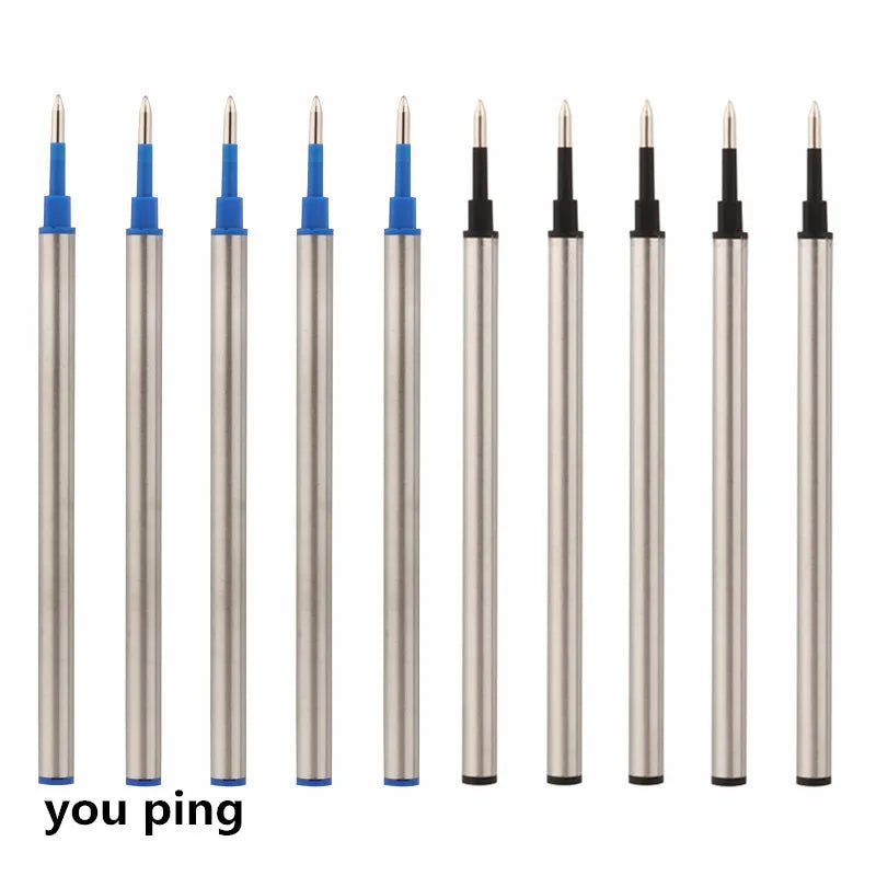 High Quality Size 111mm Blue Black  Color Ink Refills Rollerball Pen 0.5MM Nib Office Stationery Writing