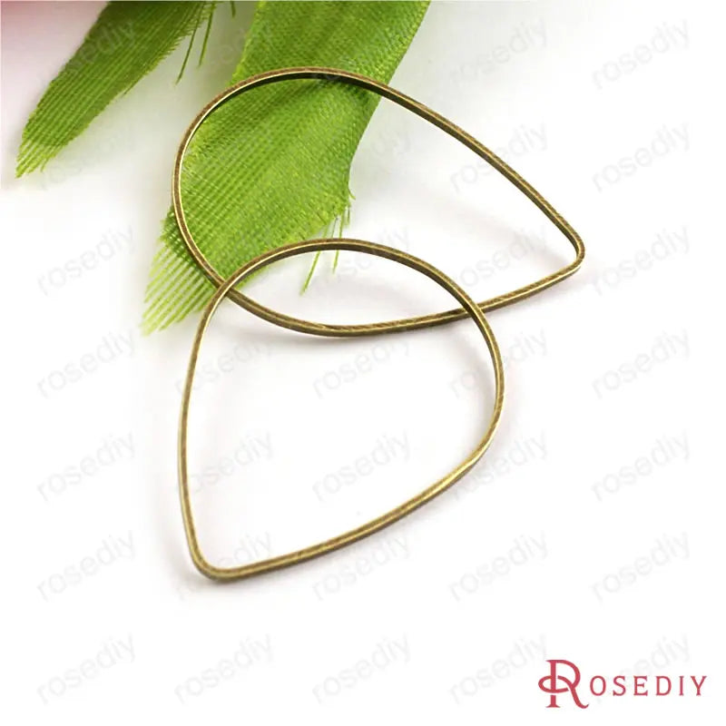 50PCS 7x10MM 8x12MM 11x16MM 17x25MM 21x30MM 27x38MM Brass Drop Closed Rings Jump Rings Jewelry Findings Accessories