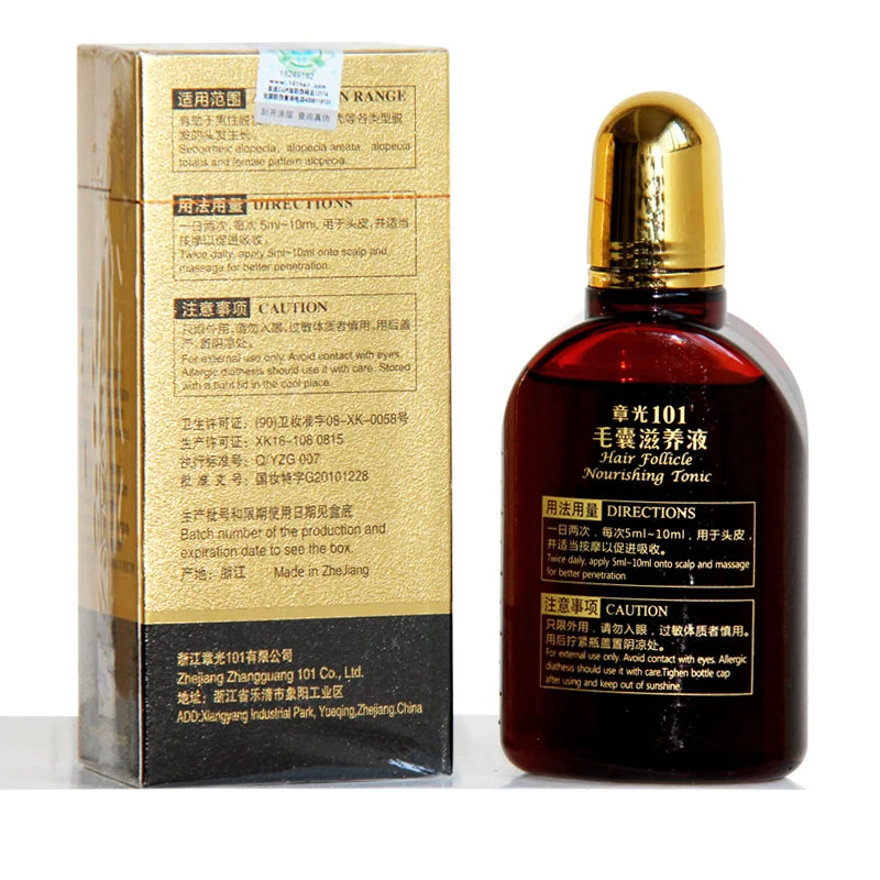 Zhangguang 101 Hair follicle nourishing tonic strong hair regrowth product Hair Regain Tonic Beard growth hair loss product