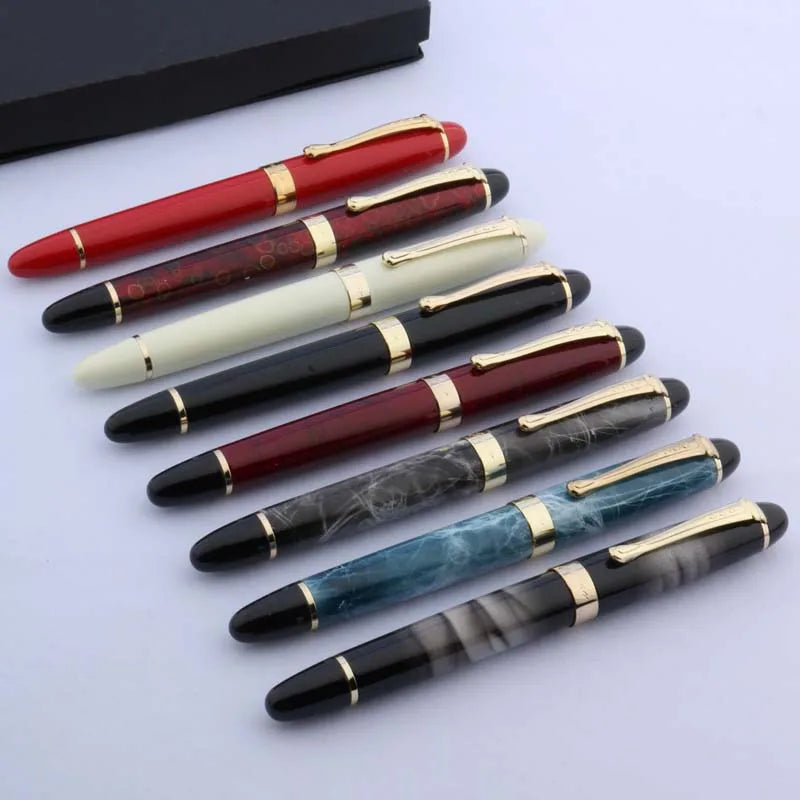 high quality brand jinhao x450 METAL fountain Pen Blue green golden ink pen Office school supplies Writing Gift