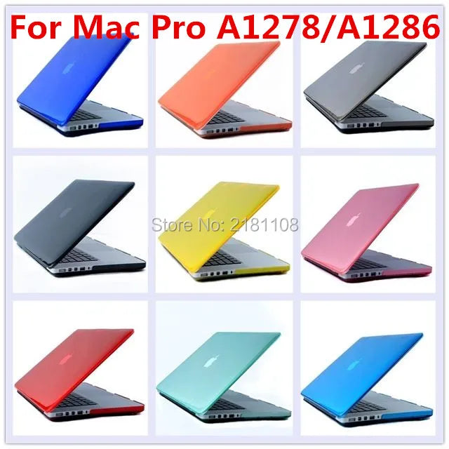 NEW Slim Glossy See-throught Crystal Hard Case Plastic Cover For NEW Macbook PRO 13 A1278 15.4inch A1286