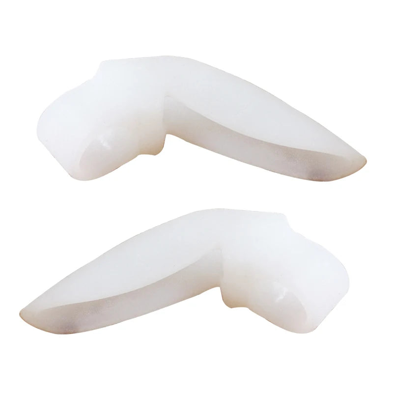 2Pcs=1Pair Silicone Toes Separator Bunion Bone Ectropion Adjuster Toes Outer Appliance Foot Care Tools Hallux Valgus Corrector