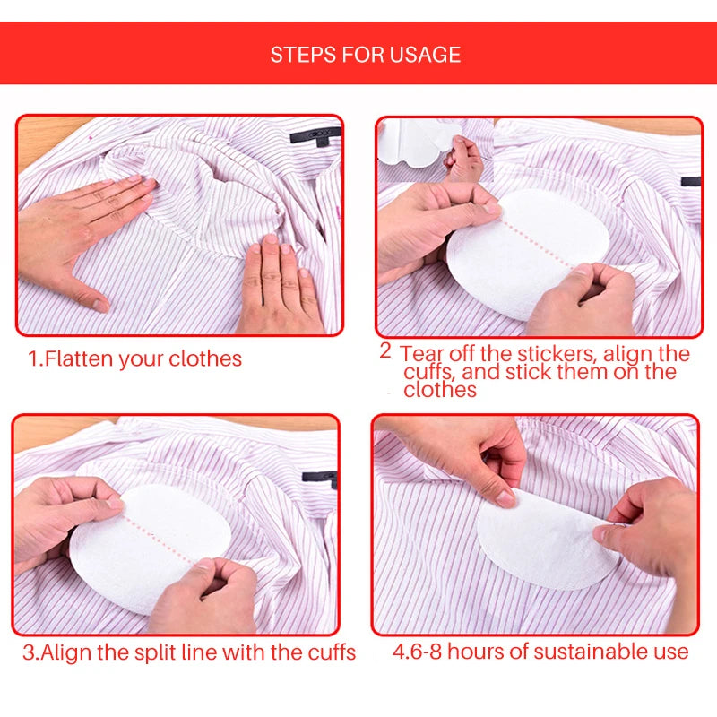 Underarm Pads Dress Sweat Perspiration Pads Underarm Armpits Sweat Pads Deodorant For Women Armpit Absorbent Pads