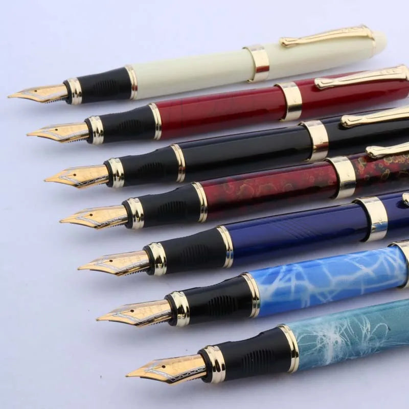 high quality brand jinhao x450 METAL fountain Pen Blue green golden ink pen Office school supplies Writing Gift